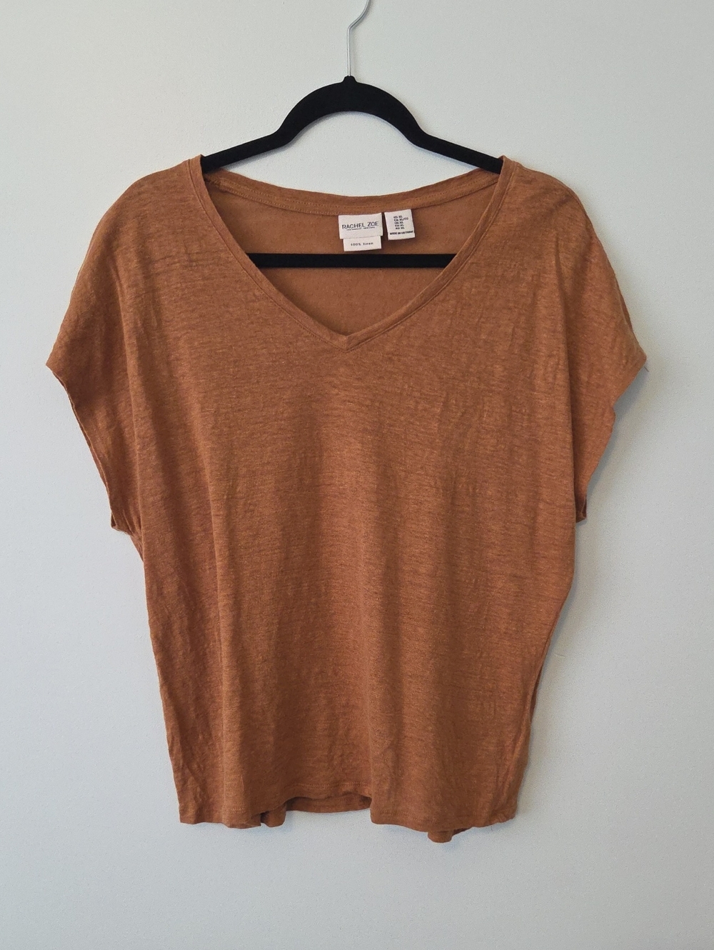 Cap Sleeve Linen Top